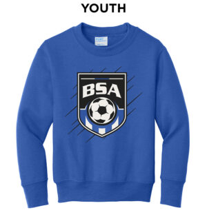 BSA Youth Core Fleece Crewneck Sweatshirt-Royal