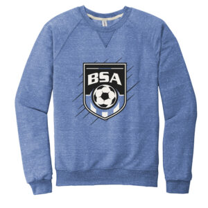 BSA Unisex Jerzees Snow Heather French Terry Raglan Crew-Royal