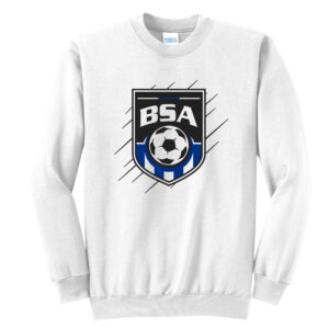 BSA Unisex Fleece Crewneck Sweatshirt-White