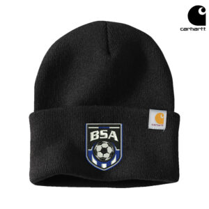 BSA Carhartt Acrylic Watch Cap 2.0 beanie stocking cap with cuff-Black