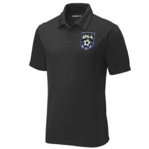 BSA Sport-Tek PosiCharge Tri-Blend Wicking Polo-Black