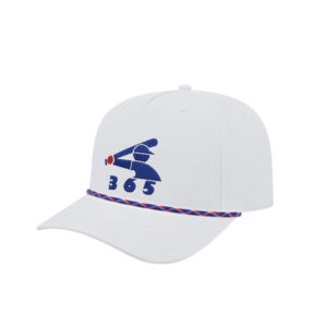 Baseball 365 Cap America Athletic Rope Cap-White/Red/White/Royal Rope Cap