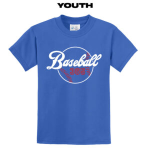 Baseball 365 Youth Short Sleeve Tee-Royal