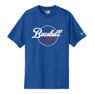 Baseball 365 New Era Series Performance Crew Tee Men-Royal