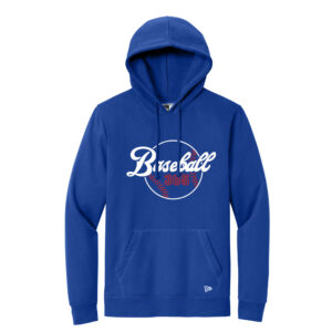 Baseball 365 New Era Men Comeback Fleece Pullover Hoodie-Royal