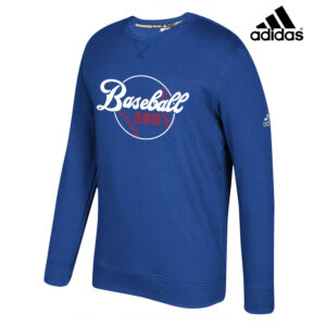 Baseball 365 Adidas Men Fleece Crewneck Sweatshrit-Royal