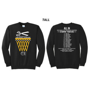 CPU BB Conference Champs Tall Fleece Crewneck Sweatshirt-Black