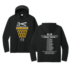 CPU BB Conference Champs Men Performance Pullover Hooded Tee-Black