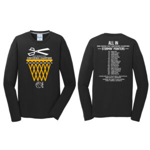 CPU BB Conference Champs Men Long Sleeve Essential Blended Performance Tee-Black