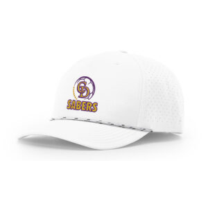 CD Soccer Richardson Laser PERF Performance Rope Cap-White/White