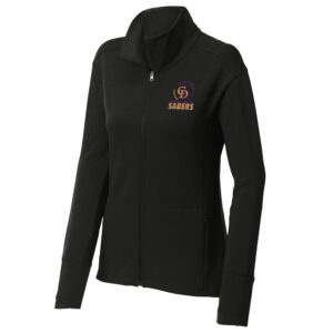 CD Soccer Sport Tek Ladies Sport Wick Flex Fleece Full Zip-Black