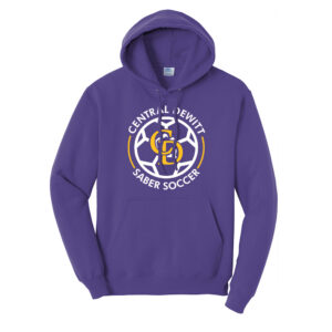 CD Soccer Unisex Basic Hooded Sweatshirt-Purple