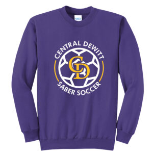CD Soccer Unisex Basic Crewneck Sweatshirt-Purple