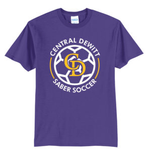 CD Soccer Unisex Basic Short Sleeve Tee-Purple