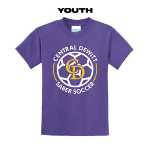 CD Soccer Youth Short Sleeve Tee-purple