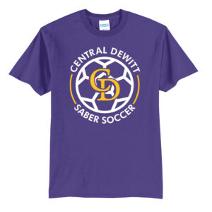 CD Soccer Tall Basic Short Sleeve Tee-Purple