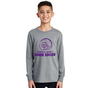 CD Soccer Youth Long Sleeve Tee-Athletic Heather