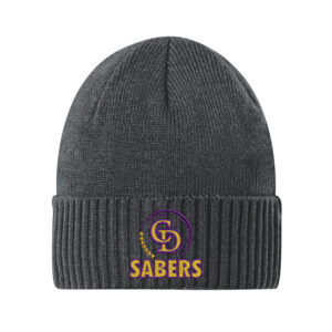 CD Soccer Port Authority Rib Knit Cuff Beanie-Graphite