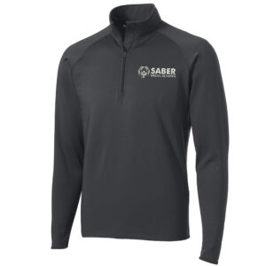 Saber Special Olympics Sport-Tek Sport-Wick Stretch 1/2-Zip Pullover Men-Charcoal