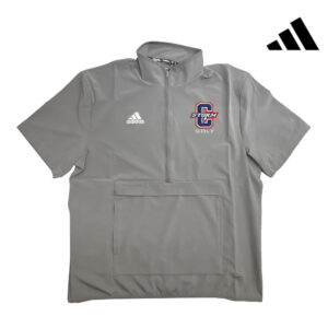 Camanche Golf Adidas Coach Short Sleeve 1/2 zip woven pullver – Grey Four