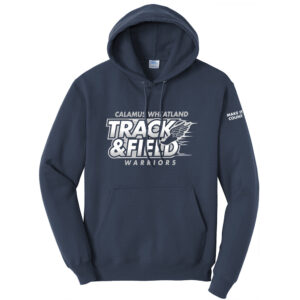 Cal Wheat Track Field Unisex Fleece Hooded Sweatshirt-Navy