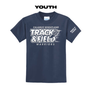 Cal Wheat Track Field Youth Short Sleeve Tee-navy