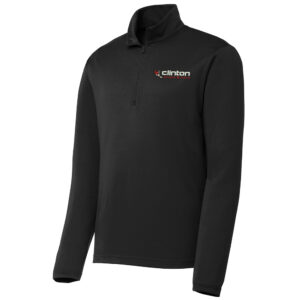 Clinton MS Track Field Sport-Tek PosiCharge Competitor 1/4 Zip Pullover Men-Black