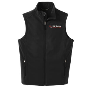 Clinton MS Track Field Men Port Authority Core Soft Shell Vest-Black