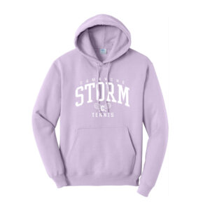 Storm Tennis Unisex Fleece Hooded Sweatshirt-Lavender