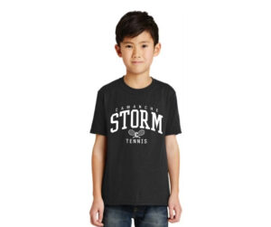 Storm Tennis Youth Short Sleeve Tee-Black