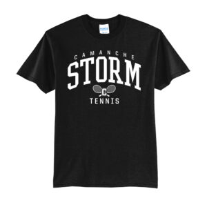 Storm Tennis Unisex Short Sleeve Tee-Black