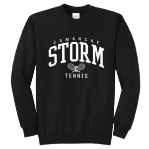 Storm Tennis Unisex Fleece Crewneck Sweatshirt-Black