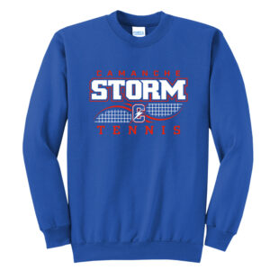 Storm Tennis Unisex Fleece Crewneck Sweatshirt-Royal