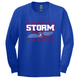 Storm Tennis Unisex Cotton Long Sleeve Tee-Royal