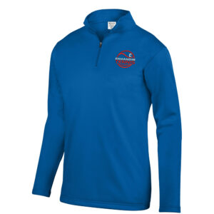 Storm Tennis Men wicking fleece 1/4 zip pullover jacket-Royal