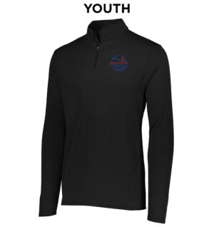 Storm Tennis Youth Performance 1/4 Zip Pullover-Black
