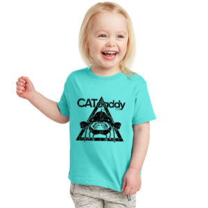 CATdaddy LLC Distressed Print Toddler Tee-Caribbean