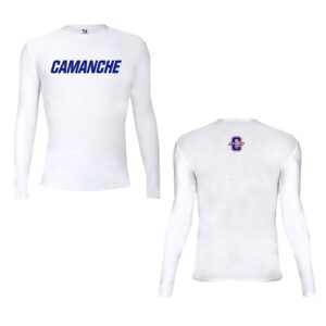 Camanche Track Field PG RBA Badger Pro Compression Long Sleeve Crew-White