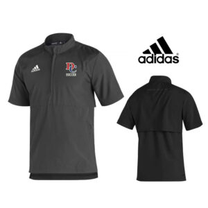 DC Soccer Adidas Sideline Short woven Sleeve 1/4 zip pullover -Black