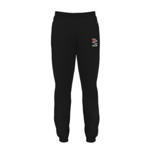 DC Soccer Badger tech fleece YOUTH jogger pant w/rib cuff bottom (sweatpant)-Black