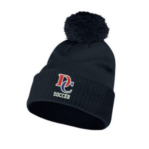 DC Soccer Adidas Solid Cuffed Pom Beanie-Black