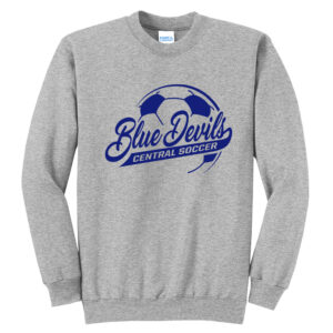 DC Soccer Unisex Basic Crewneck Sweatshirt-Athletic Heather