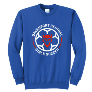 DC Soccer Unisex Fleece Crewneck Sweatshirt-Royal