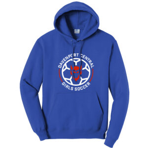 DC Soccer Unisex Fleece Hooded Sweatshirt-Royal