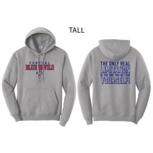 DC Track Field Tall fleece Hooded Sweatshirt-Athletic Heather