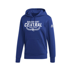 DC Track Field Adidas Fleece Hooded Sweatshirt- Royal