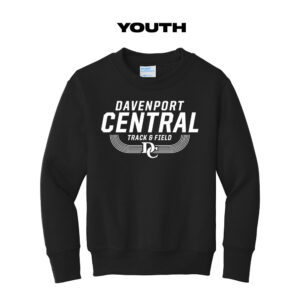 DC Track Field Youth Fleece Crewneck Sweatshirt-Black