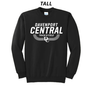 DC Track Field Tall Fleece Crewneck Sweatshirt-Black