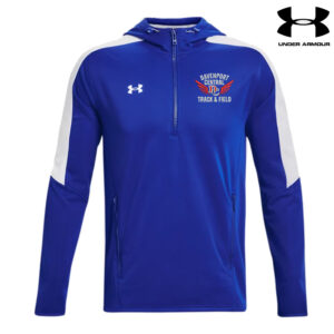 DC Track Field Under Armour Storm Men Armour Fleece 1/4 zip Hood-Royal/White (S, M, L, XXL)