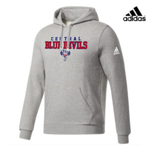 DC Track Field Unisex Adidas Fleece Hooded Sweatshirt- MedGrey Heather